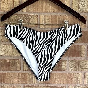 Zebra Print Bikini Bottoms